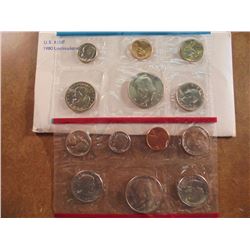 1980 US MINT SET (UNC) P/D/S (WITH ENVELOPE) THIS IS AN OFFICIAL US PACKAGED P/D/S SET, IT DOES NOT 