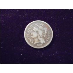 1867 THREE CENT PIECE (NICKEL)