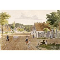 Sigel, Anton (1763 - Bécs, 1846) Bánfalva az ágfalvi úttal…