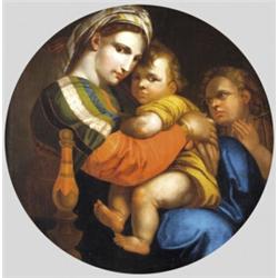 Raffaello, Santi után, 19. sz. elso fele  Madonna della Sedia…