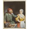 Image 1 : Német festo, 1800 körül  Ifjú hölgy öreg udvarlóval…