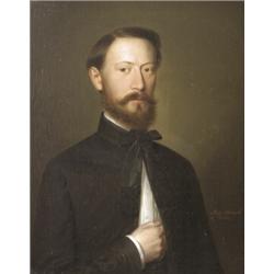 Pecz Henrik (Pest, 1812 - Pest, 1868) Fiatal hölgy és férfi képmása, 1862…