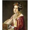 Image 1 : Marastoni Jakab (Velence, 1804 - Pest, 1860) Turbános hölgy portréja, 1857…