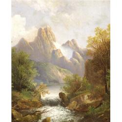 Steinfeld jelzéssel  Hegyvidéki táj, 1863…
