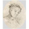 Image 1 : Zichy Mihály -nak tulajdonított (Zala, 1827 - Szentpétervár, 1906) Noi portré, 1848…