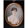 Image 1 : A fine early 19th century miniature portrait of a lady,...