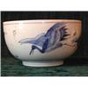 Image 1 : An interesting and unusual antique porcelain? bowl decorated with flying...