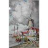 L Van Staaten; A pair of fine gilt framed and glazed watercolour...