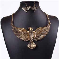 Golden Eagle Necklace Set