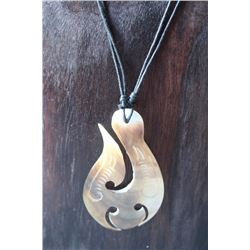 Hand Carved Mother of Pearl Necklace