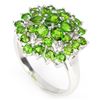 Image 1 : Natural Green Chrome Diopside Ring