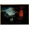 Image 1 : ESCUELA FRANCESA, PP. S. XIX"Nocturno con el incendio de una fortaleza" Óleo/cartón. 50 x 68,5 cm...