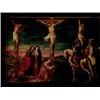 Image 1 : CIRCULO DE LOUIS DE CAULERY (Escuela flamenca, S. XVII)"Calvario" Óleo/tabla. 35 x 53 cms.Con mar...