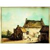 Image 1 : ESCUELA FRANCESA, S. XIX"Granja con campesinos" Acuarela/papel. 19 x 25,5 cms....