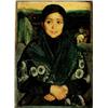 Image 1 : ESCUELA ESPAÑOLA, S. XX."Retrato de joven" Óleo/lienzo. 37 x 26 cms.Firmado Rosario en el ángulo...