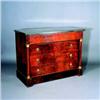 Image 1 : Cómoda Imperio en caoba, bronce dorado y mármol negro. Trabajo francés, Pps.S.XIX. Medidas: 87 x...