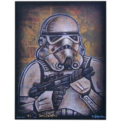 David Lizanetz Signed "Storm Trooper" Star Wars Limited Edition "Blast 'Em" 11" x 14" Comic Art Prin