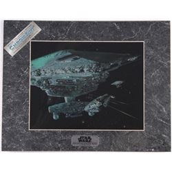 Star Wars The Empire Strikes Back 1994 Limited Edition Chromium Print: Millennium Falcon's Escape (L