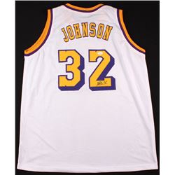 Magic Johnson Signed Lakers Jersey (JSA COA)