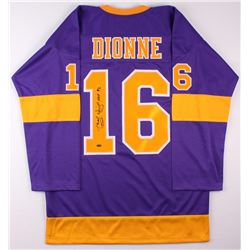 Marcel Dionne Signed Kings Jersey Inscribed "HOF 92" (Leaf COA)