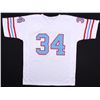 Image 3 : Earl Campbell Signed Oilers Jersey Inscribed "HOF 91" (JSA COA)