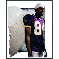 Randy Moss Vikings Limited Edition 11x14 Signed Art Print by Jeff Lang (Artist Proof #1/3)