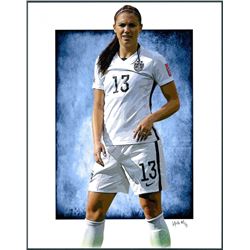 Alex Morgan US Women's National Soccer Team Limited Edition 11x14 Signed Art Print by Jeff Lang (Art