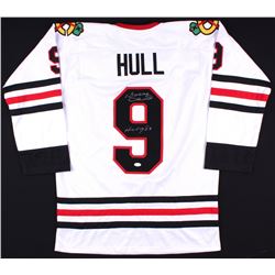 Bobby Hull Signed Blackhawks Jersey Inscribed "HOF 1983" (JSA COA)