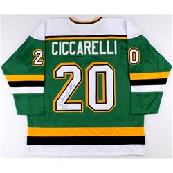 Dino Ciccarelli Signed North Stars Jersey Inscribed "H.O.F 2010" (JSA COA)