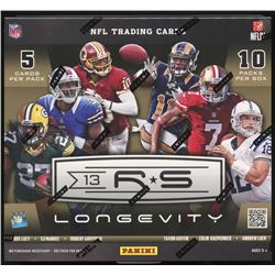 2013 Panini Rookies & Stars Longevity Football Unopened Hobby Box of (10) Packs with (4) Autographs 