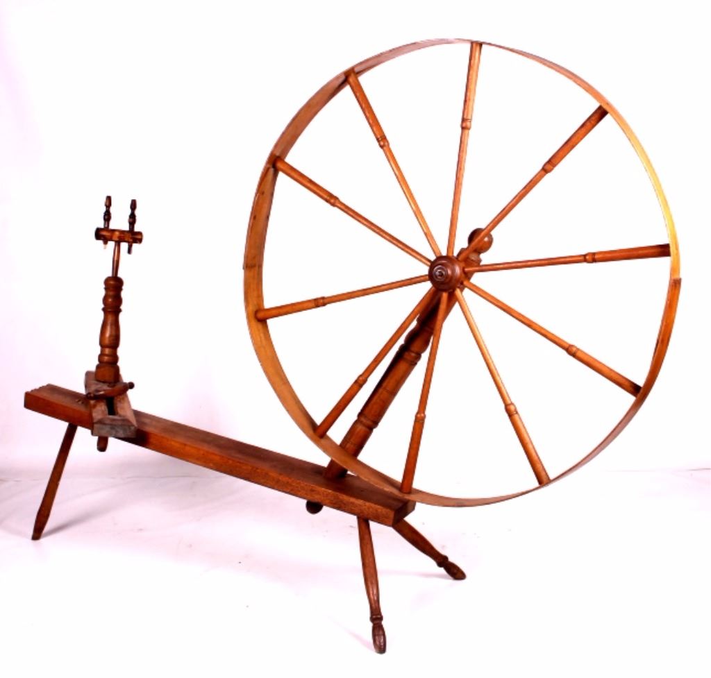 Antique Flax Spinning Wheel