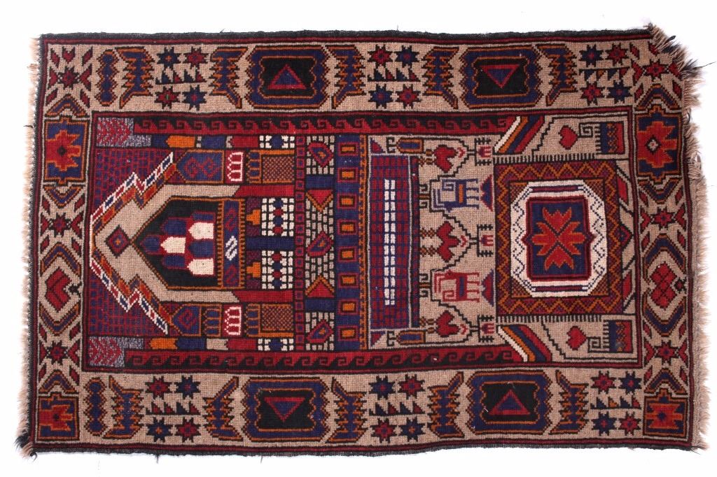 Anatolian Tribal Yuruk Prayer Rug 19th Century