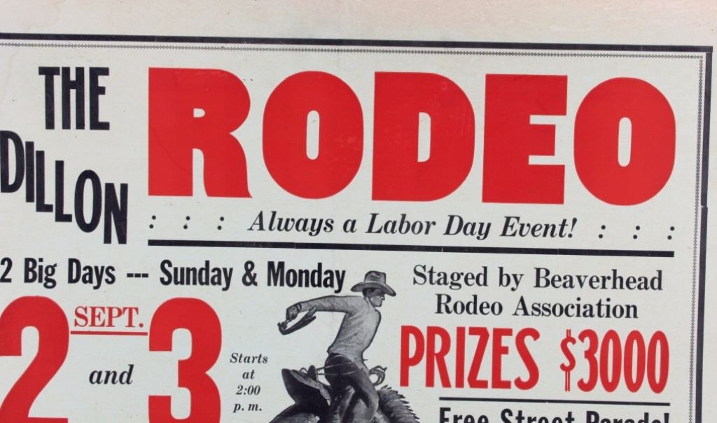Dillon Montana Rodeo Poster circa 1952