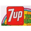 Image 4 : 7up The Uncola Counter Top Sign Peter Max Design