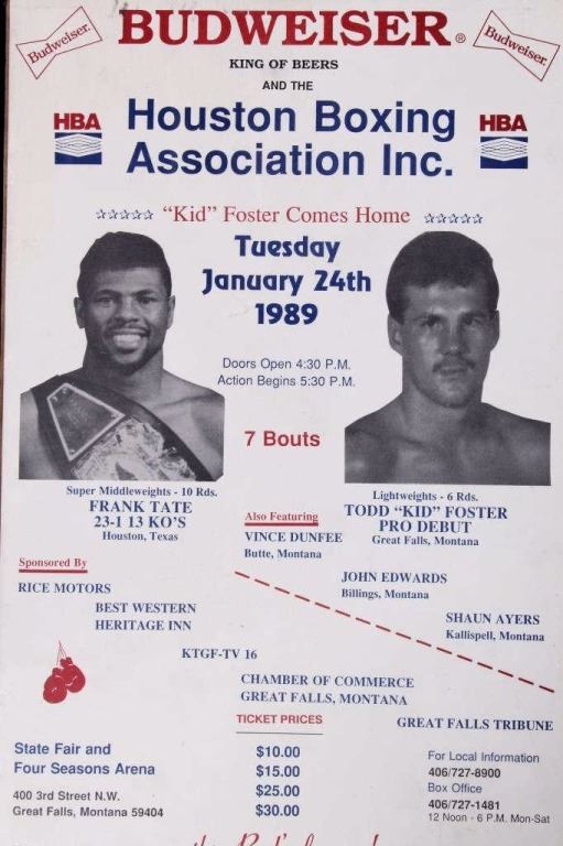 Budweiser Houston Boxing Great Falls, MT Poster