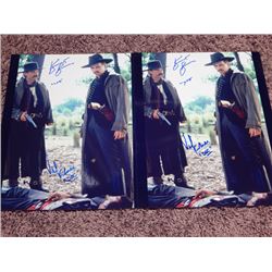 Lot of 2 "Tombstone" Signed 11x14 Photos
