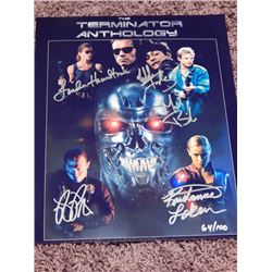 Limited Terminator Anthology Signed 11x14 Photo Numbered 64/100