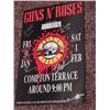 Image 1 : Guns N Roses 11x17 Concert Poster Signed by All 5