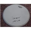 Image 1 : Angus Young Signed Remo Drumhead PSA