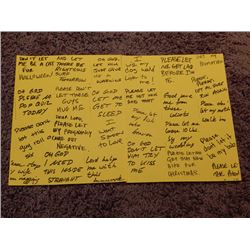 Jim Carrey "Bruce Almighty" Lot of 2 Screen Used Sheet Post-It Prayers