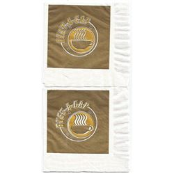 Lot of 2 Screen Used Prop Bust-A-Cap Napkins from "Jackie Brown"