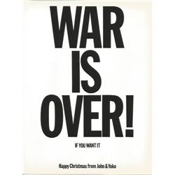 Original John & Yoko "War is Over!" Postcard