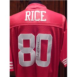 Jerry Rice #80 Signed 49ers Jersey