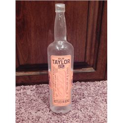 Lot of 2 Screen Used Old Taylor Kentucky Prop Whiskey Bottles from "Boardwalk Empire"