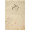 Image 1 : Manner of David Wilkie,, Portrait of a lady, bust length, thought to be Mrs Elizabeth Thompson,...