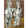 Image 1 : William Kempster (1914-),, Two figures,, gouache,, 44 x 33.5 cm, (see illustration on our...