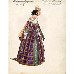 Herbert Norris,, Twelve costume designs believed to have been produced for a 1912 exhibition at...