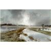 Image 1 : Thomas Alfred Liverton (1907-?),, March Floods, No. 2,, watercolour,, signed lower centre l...