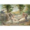 Image 1 : Walter Taylor (1860-1943),, Sheep shearing,, oil on canvas,, signed and dated 26 lower righ...
