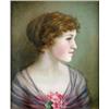 Image 1 : B** Leslie-Rogers,, Portrait of a Lady,, oil on canvas,, signed lower right,, 50 x 42 cm<...